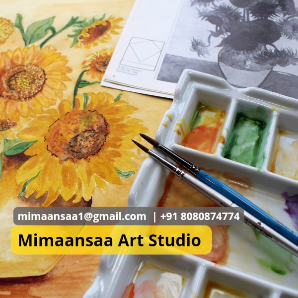 Art Supplies in Classes for Adults to Paint Acrylic Painting, Canvas Paintings at Beginners level or Advance courses Online Offline Students